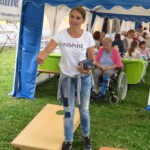 Evelin Fichtner musste gleich im ersten Spiel gegen den späteren Vizemeister ran